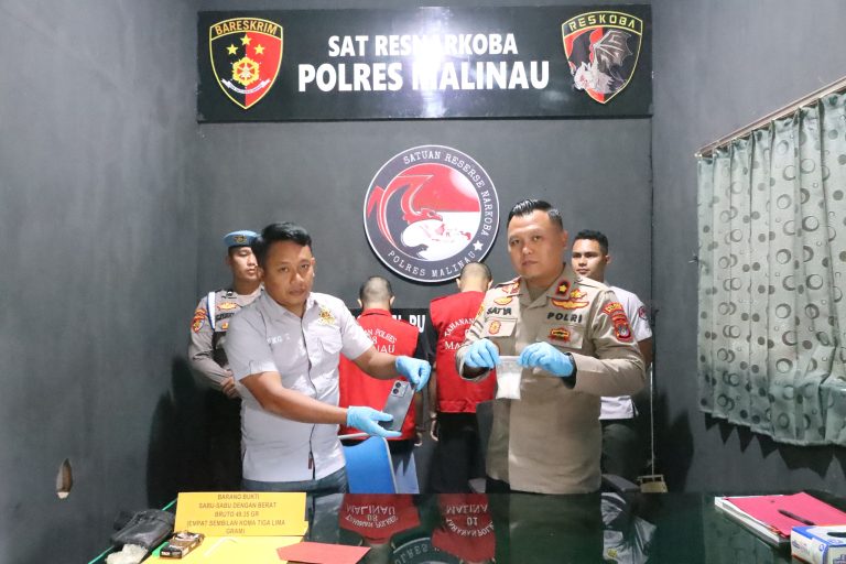 Bawa Sabu 50 Gram, Dua Pemuda Ini Diamankan Tim Satrekoba Polres Malinau