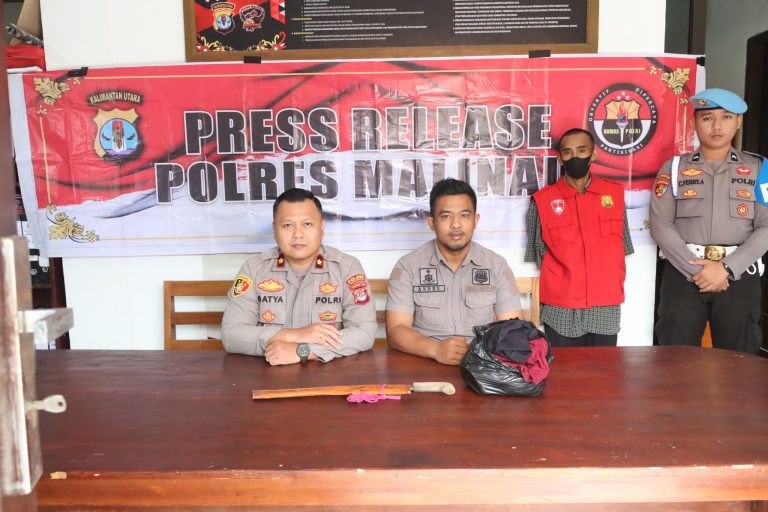 Satreskrim Polres Malinau Amankan Ayah Tiri Cabul Tanpa Perlawanan