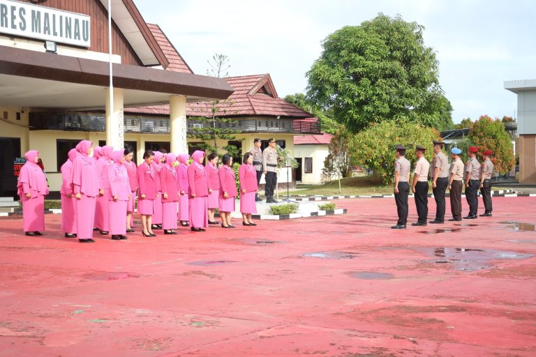 Kapolres Malinau Beri Puluhan Personel Berprestasi Kenaikan Pangkat