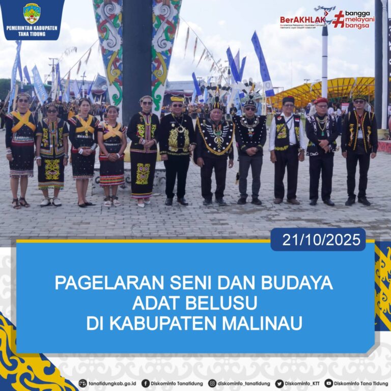 Wakil Bupati Tana Tidung Hadiri Pagelaran Seni dan Budaya Adat Bulusu di Kabupaten Malinau
