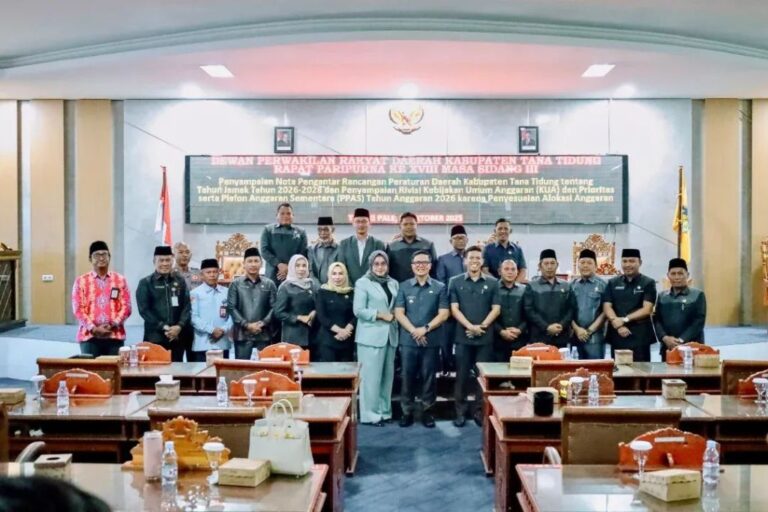 DPRD Tana Tidung Gelar Rapat Paripurna Ke-18 Bahas Program Tahun Jamak dan Revisi KUA-PPAS 2026