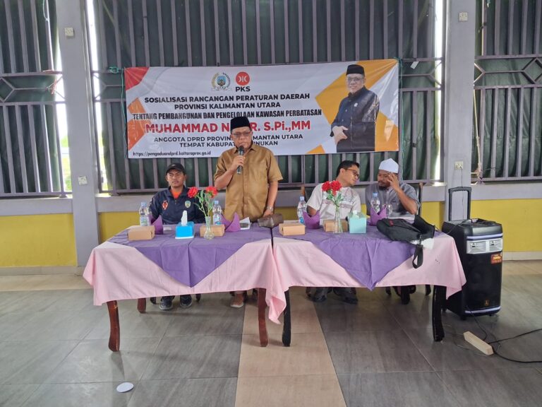 Muhammad Nasir Sosialisasikan Ranperda Kawasan Perbatasan di Sebatik Utara