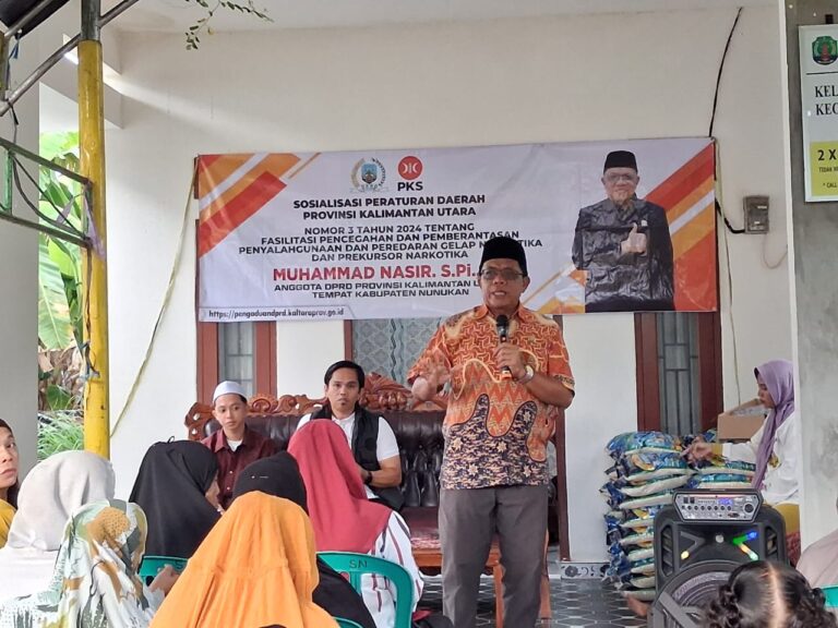 Muhammad Nasir Gandeng BNN Nunukan Sosialisasikan Perda Pencegahan dan Pemberantasan Narkotika di Dua Kelurahan Nunukan