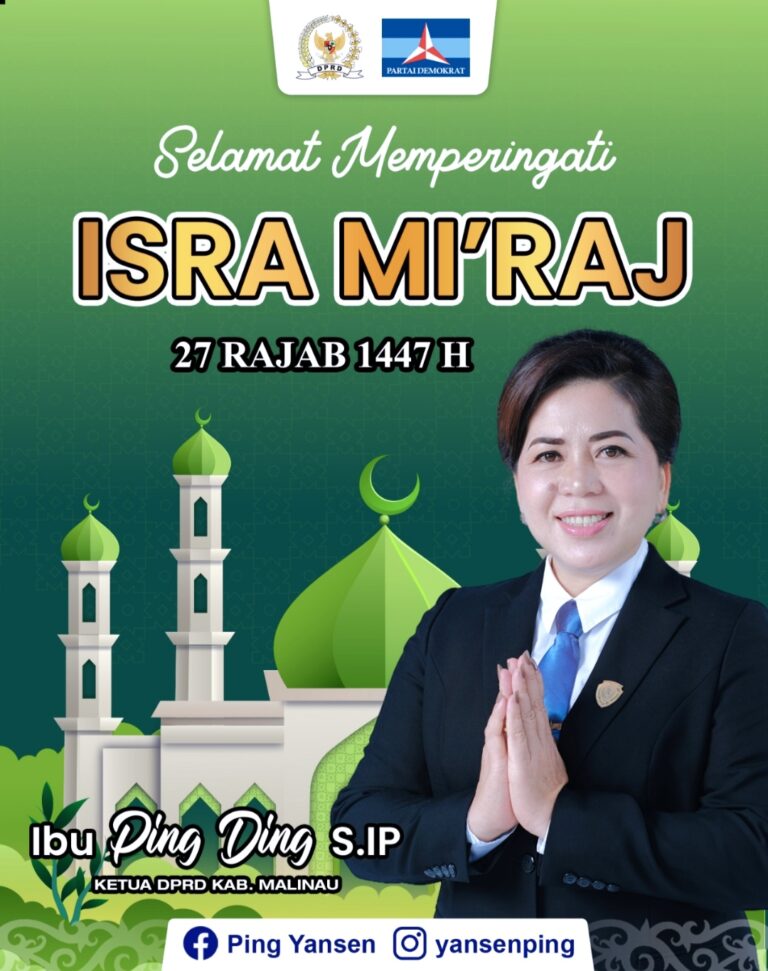 Ketua DPRD Kabupaten Malinau Ping Ding Mengucapkan