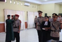 Kapolres Malinau Pimpin Sertijab Untuk Pejabat Polres Yang Baru