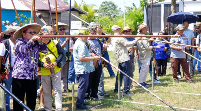 Wagub Kaltara Buka Turnamen Sumpit di Pesta Panen Raya Teras Nawang