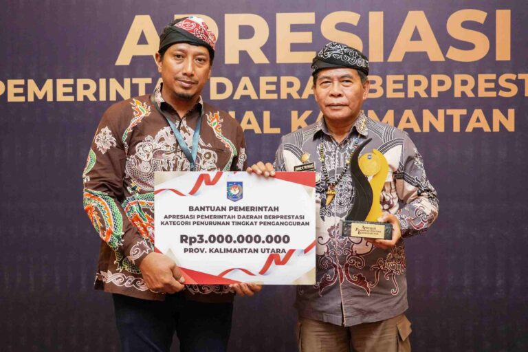 Kaltara Jadi Provinsi Terbaik Turunkan Angka Pengangguran