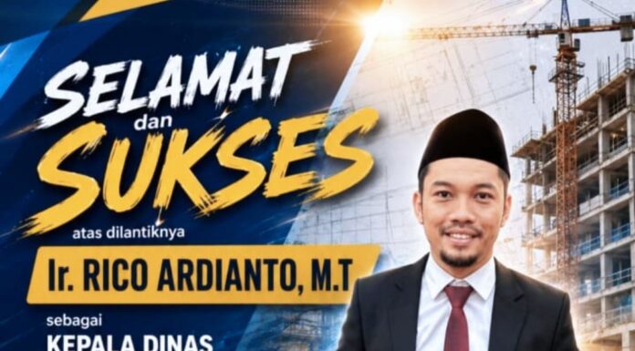 Selamat Dan Sukses Atas Pelantikan Ir. Rico Ardianto,M.T