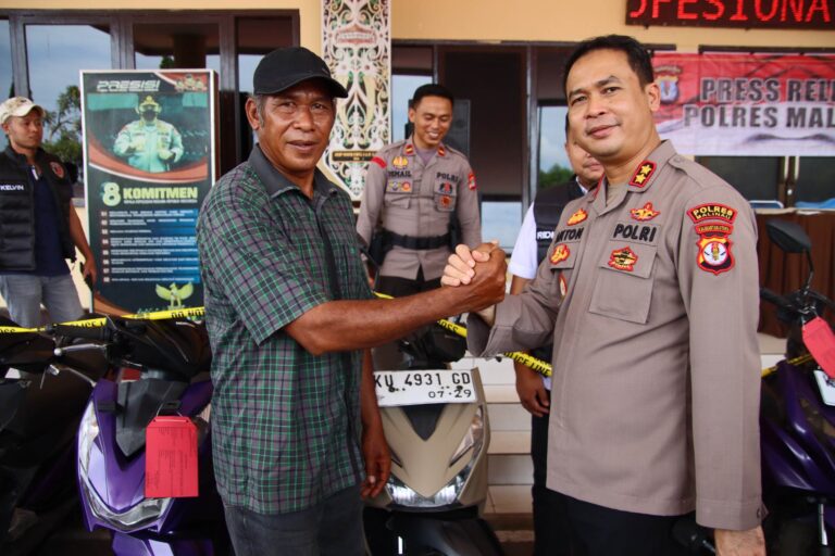 Ungkap Belasan Kasus Curanmor Polres Malinau Amankan 5 Pelaku