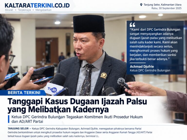 Nasib LL Sebagai Anggota DPRD Dan Kader Gerindra, Tergantung Putusan Hakim PN Bulungan