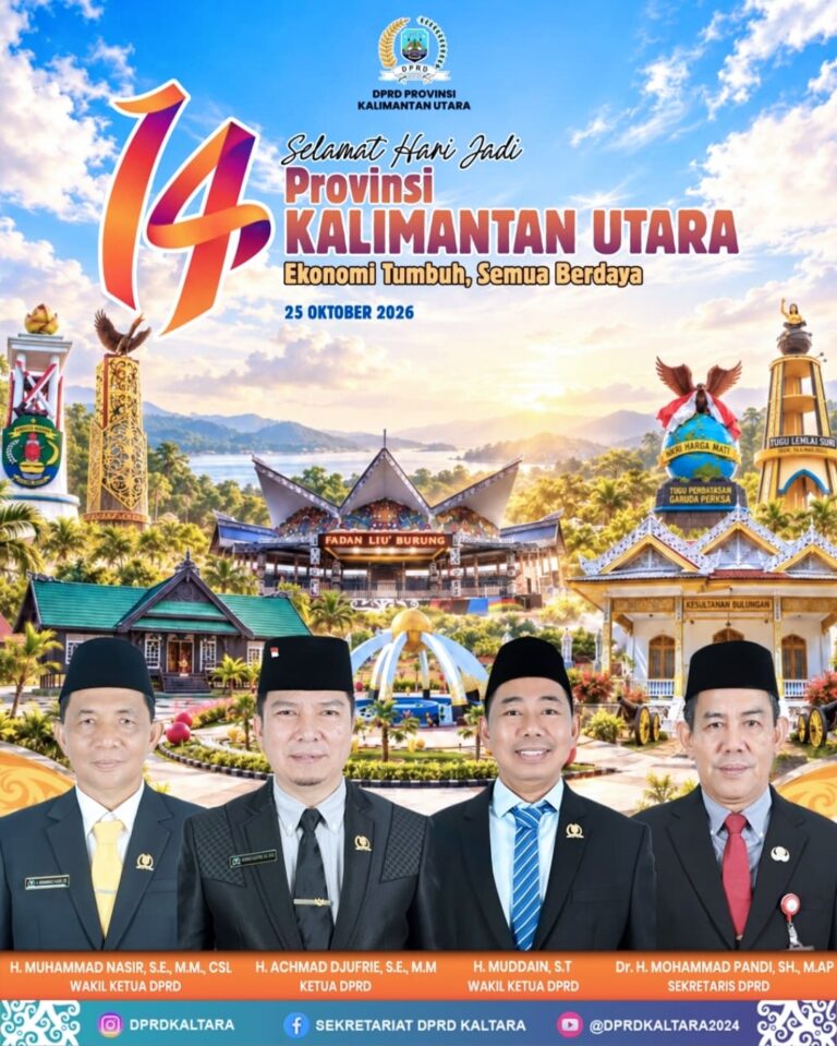 Ketua DPRD Provinsi Kaltara Bersama Unsur Pimpinan Mengucapkan