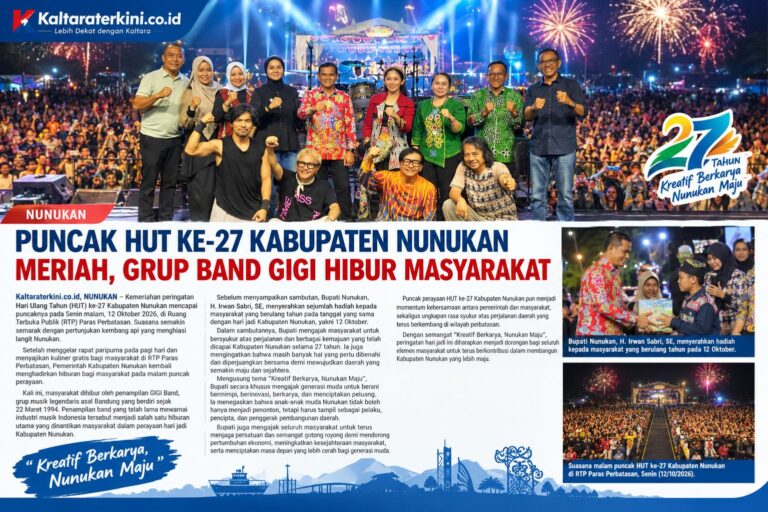 Band Gigi Guncang Panggung Kemeriahan Puncak Hut Ke-27 Kabupaten Nunukan